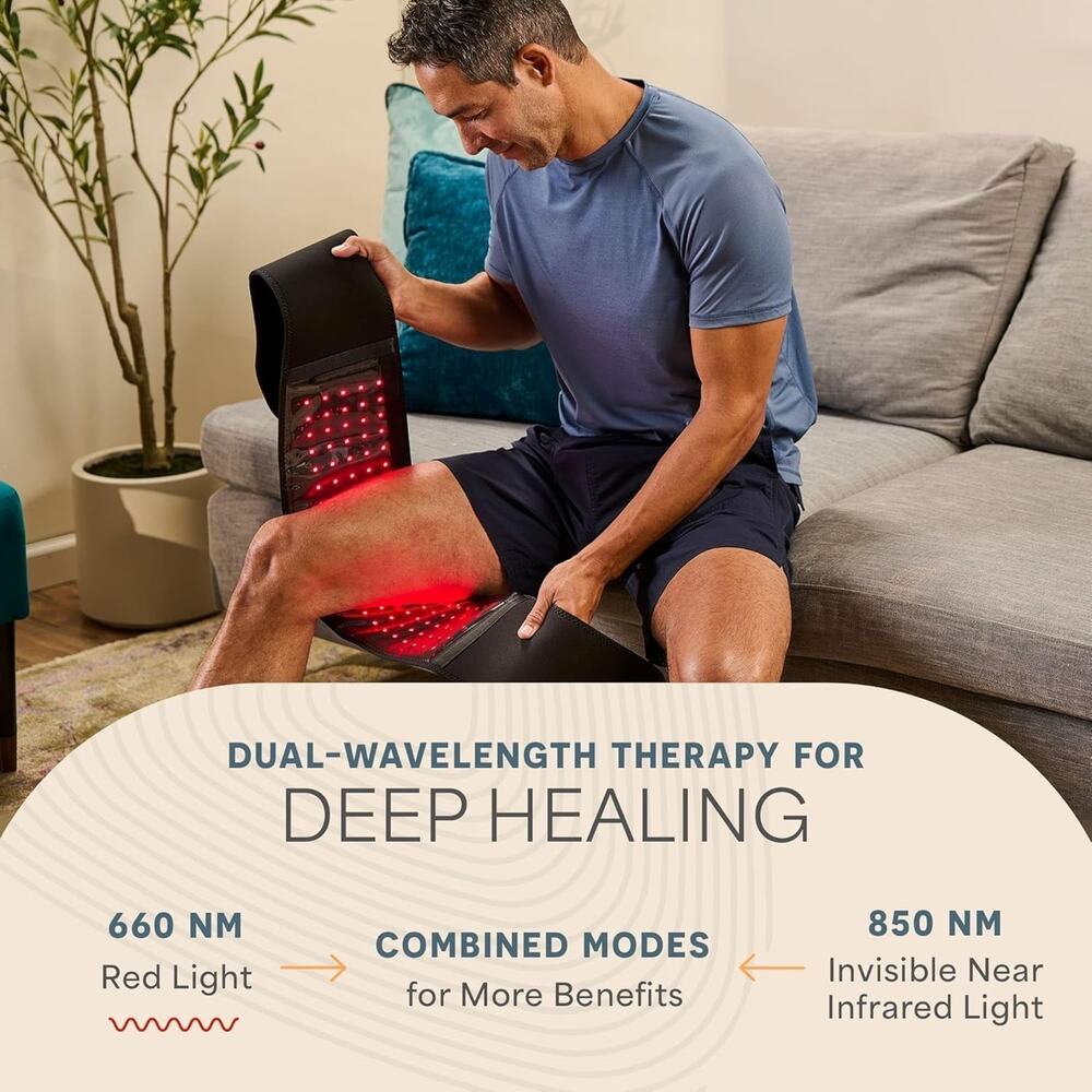 New LifePro Allevared Pro Elite Wireless Red Light Therapy Belt Pain Relief - Picture 6 of 7